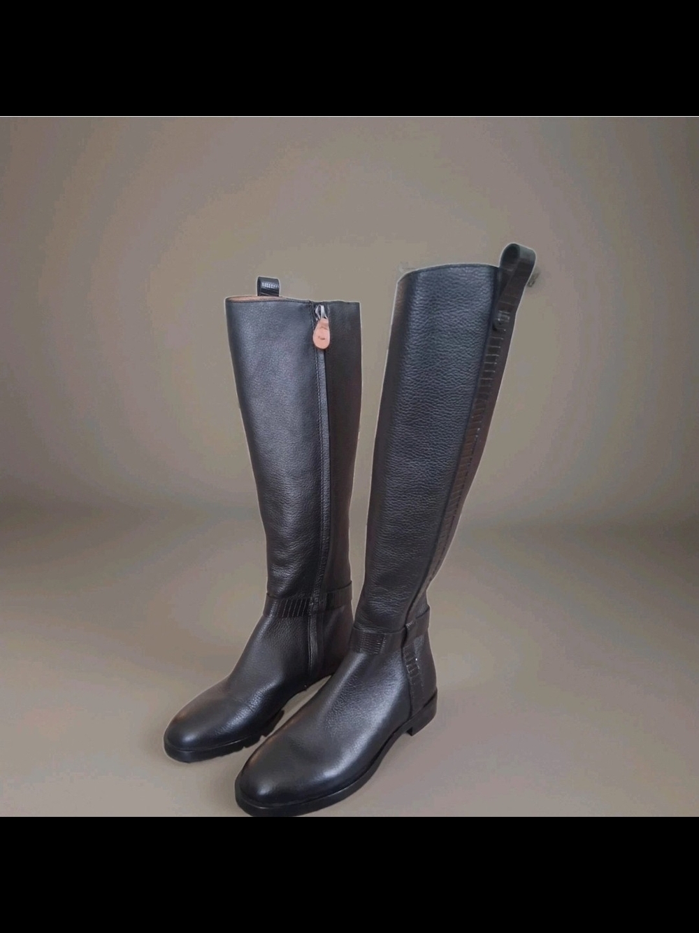 Gentle Souls By Kenneth Cole Black Terrain Western Boot Womens Sz 5.5 Leather